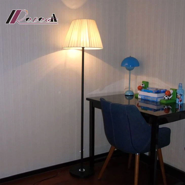 Simple Modern Fabric Floor Lamp For Studying Room	